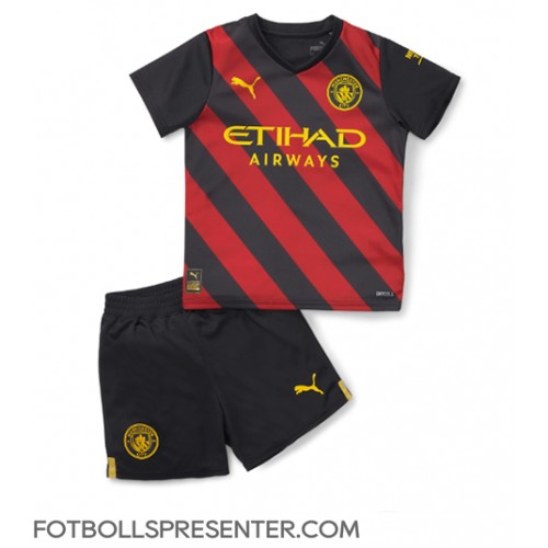 Manchester City Bortatröja Barn 2022-23 Kortärmad (+ korta byxor)